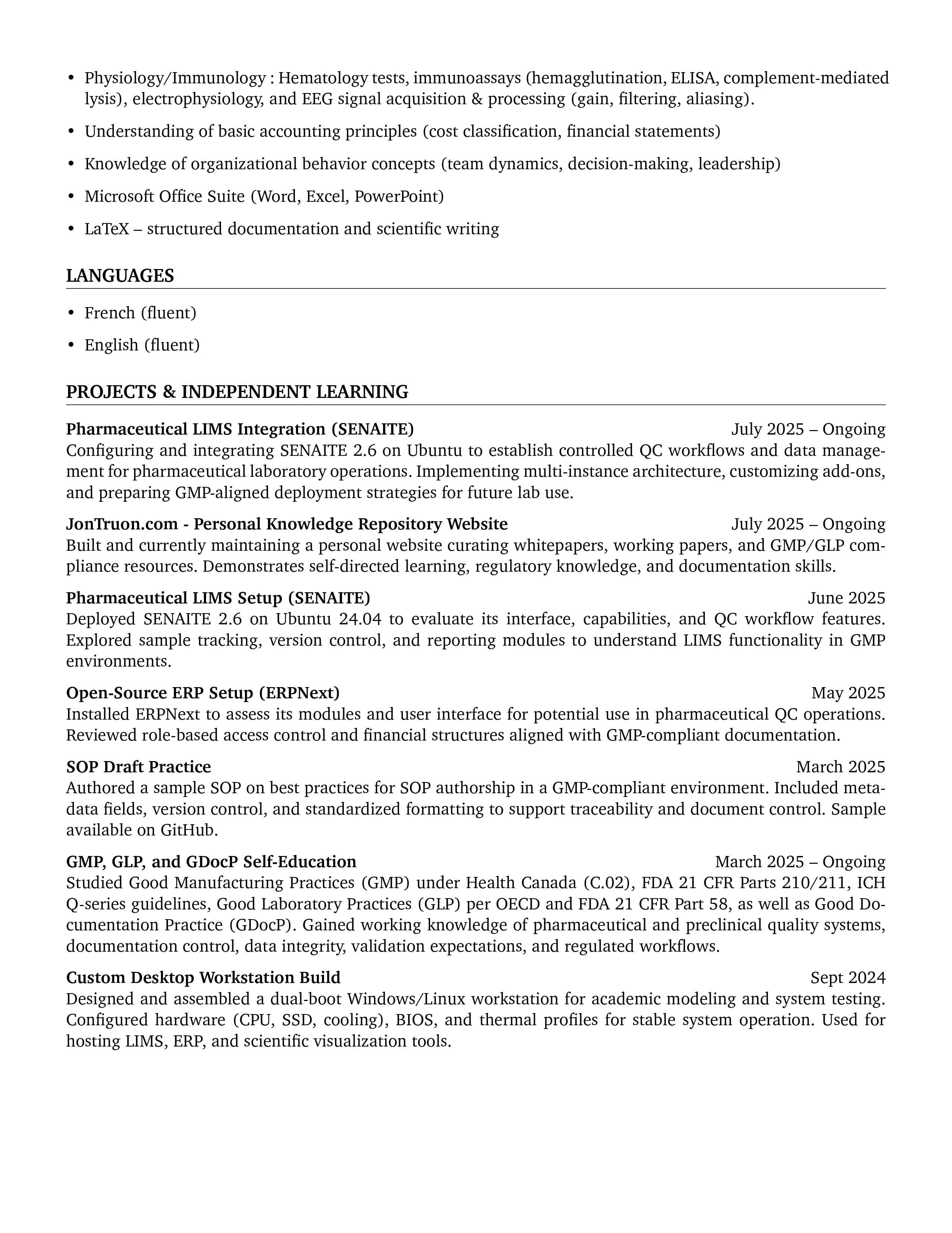 Jonathan Truong Resume Page 2