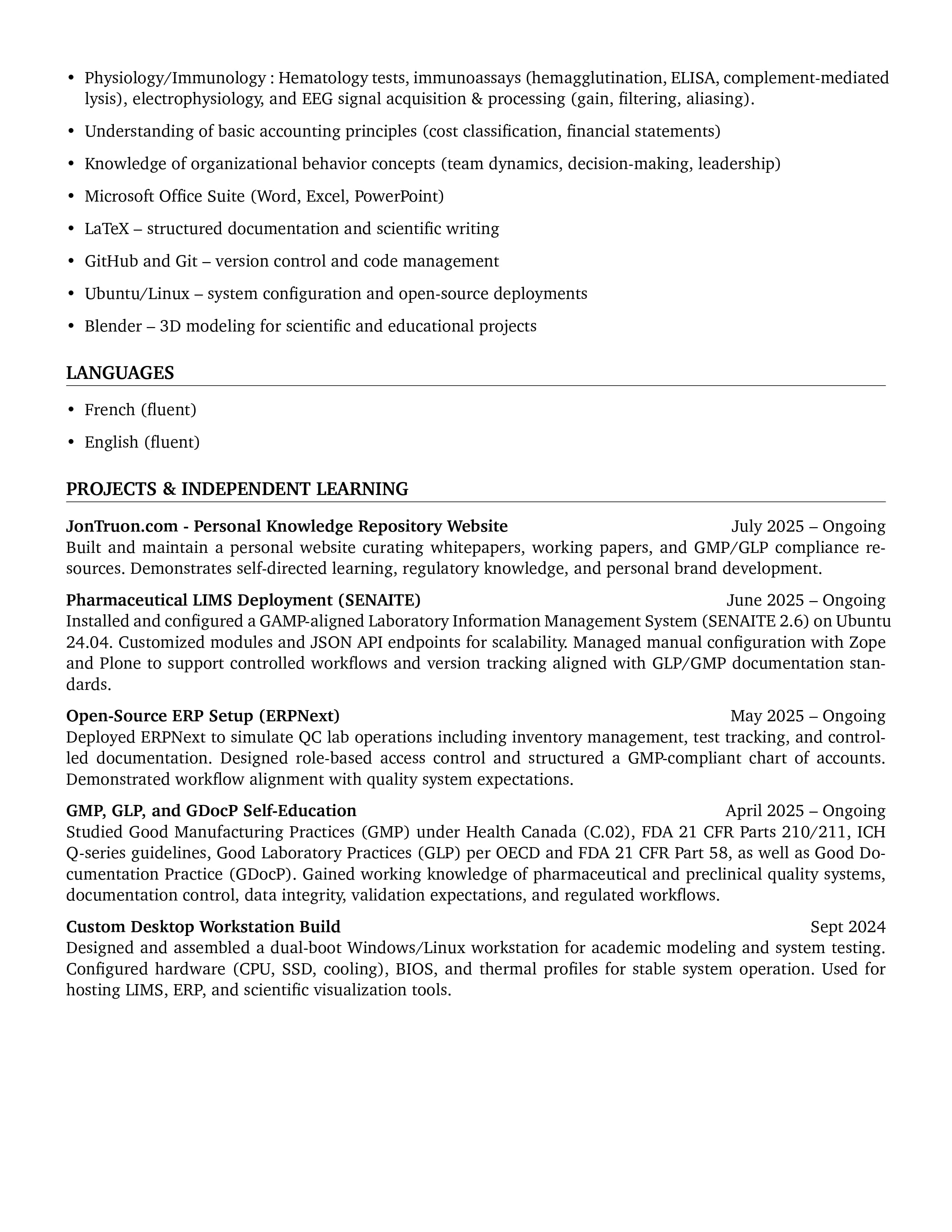 Jonathan Truong Resume Page 2
